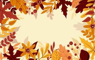 herfst bloemen achtergrond vector