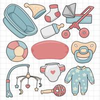 baby uitrusting vector set