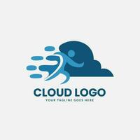 database cloud logo vector sjabloon