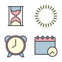 tijd set pictogram symbool sjabloon voor grafisch en web design collectie logo vector illustratie