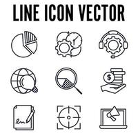 marketing set pictogram symbool sjabloon voor grafisch en webdesign collectie logo vector illustratie