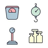 meten set pictogram symbool sjabloon voor grafisch en webdesign collectie logo vectorillustratie vector