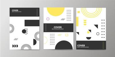 covers met minimaal ontwerp. coole geometrische achtergronden voor uw ontwerp. toepasbaar voor banners, plakkaten, posters, flyers etc. eps10 vector