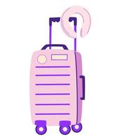 koffer. bagagetassen, koffers, bagage, reistassen. vakantie. vector cartoon illustratie geïsoleerd op een witte achtergrond