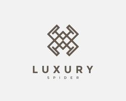 geometrische vorm van spin logo ontwerp vector. luxe logo ontwerpconcept vector