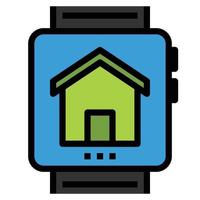 home electronics devices icon vector, smart watch vector