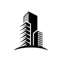 onroerend goed gebouw logo pictogram ontwerp vector