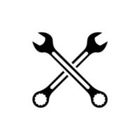monteur gereedschap logo pictogram ontwerp vector