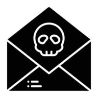 virus e-mail pictogramstijl vector