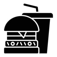 fastfood-pictogramstijl vector