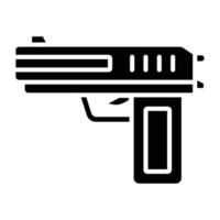 politie pistool pictogramstijl vector