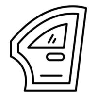 autodeur pictogramstijl vector