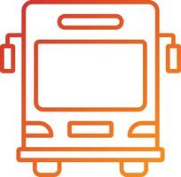 schoolbus pictogramstijl vector