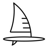 windsurf pictogramstijl vector