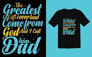 vaderdag typografische t-shirt ontwerp vector, trendy vader t-shirt ontwerp vector