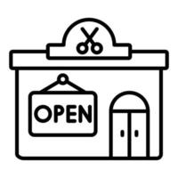 open winkel pictogramstijl vector