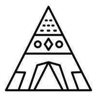 tipi-pictogramstijl vector