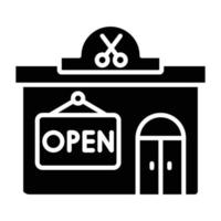 open winkel pictogramstijl vector