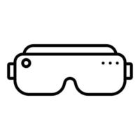 virtual reality-pictogramstijl vector