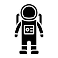 pictogramstijl astronautenpak vector