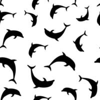 dolfijn naadloze patroon achtergrond vectorillustratie vector