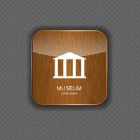 museum applicatie iconen vector illustratie