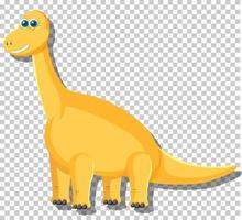 schattige brachiosaurus dinosaurus geïsoleerd vector