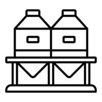 silo-pictogramstijl vector