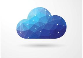 Gratis Vector Polygonale Cloud Computing Concept