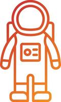 pictogramstijl astronautenpak vector