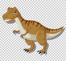 schattige tyrannosaurus dinosaurus geïsoleerd vector