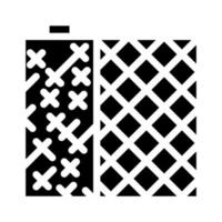 raster bouwmateriaal glyph pictogram vectorillustratie vector