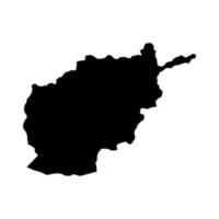 afghanistan kaart geïllustreerd op witte achtergrond vector