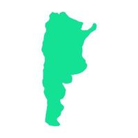 Argentinië kaart geïllustreerd op witte achtergrond vector