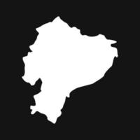 Ecuador kaart geïllustreerd op een witte achtergrond vector