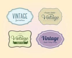 Gratis vintage vectorlabels vector