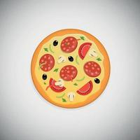 pizza hout applicatie iconen vector illustratie