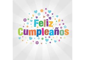 Cumpleaños Vector Card