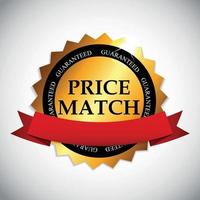 prijs match label vectorillustratie vector