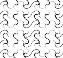 naadloos patroon. zwart-wit abstracte psychedelische kunst achtergrond. vectorillustratie. vector