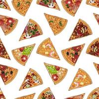 pizza's mix patroon vector