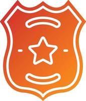 politie badge pictogramstijl vector
