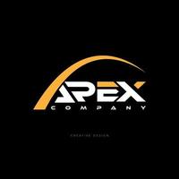 apex creatieve brief branding logo ontwerp vector