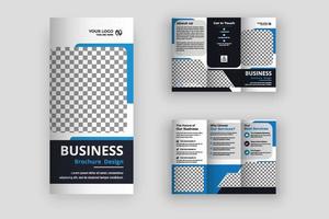 sjabloon voor creatieve driebladige brochure vector