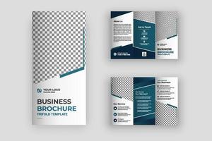 sjabloon voor creatieve driebladige brochure vector