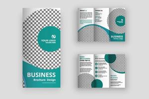 sjabloon voor creatieve driebladige brochure vector