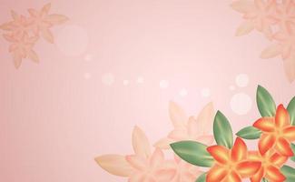 frangipani bloem sjabloon achtergrond vector