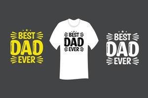 beste vader ooit t-shirt bestandsontwerp vector