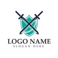 schild logo ontwerp vector, schild embleem logo sjabloon, logosymbol icon-vector vector