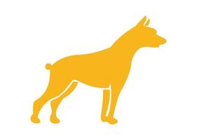 hond vorm pictogram of symbool ontwerp vector